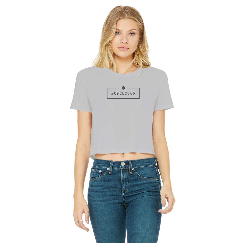 #OfclCook-S2 Classic Cropped Raw Edge T-Shirt