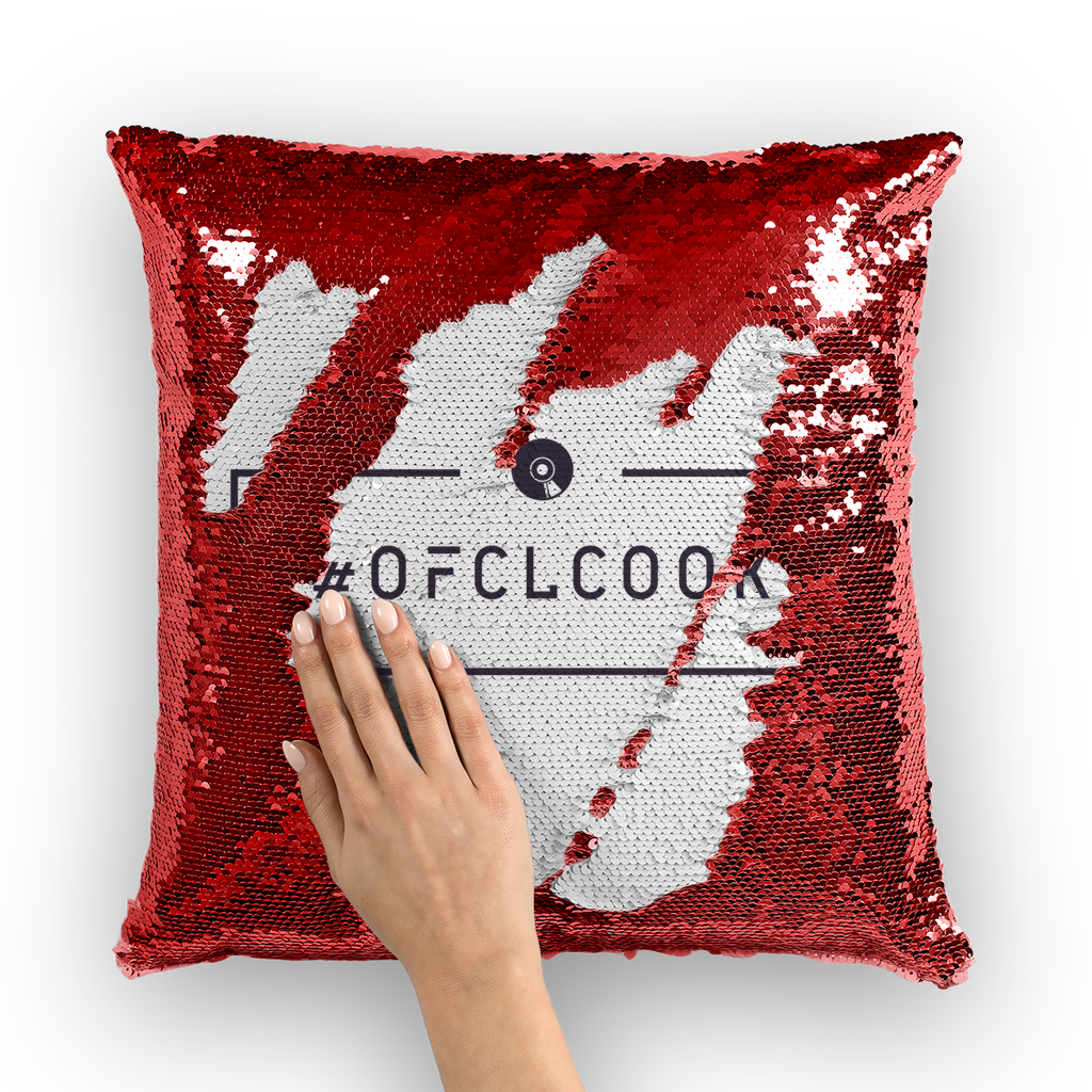 #OfclCook-S2 Sequin Cushion Cover